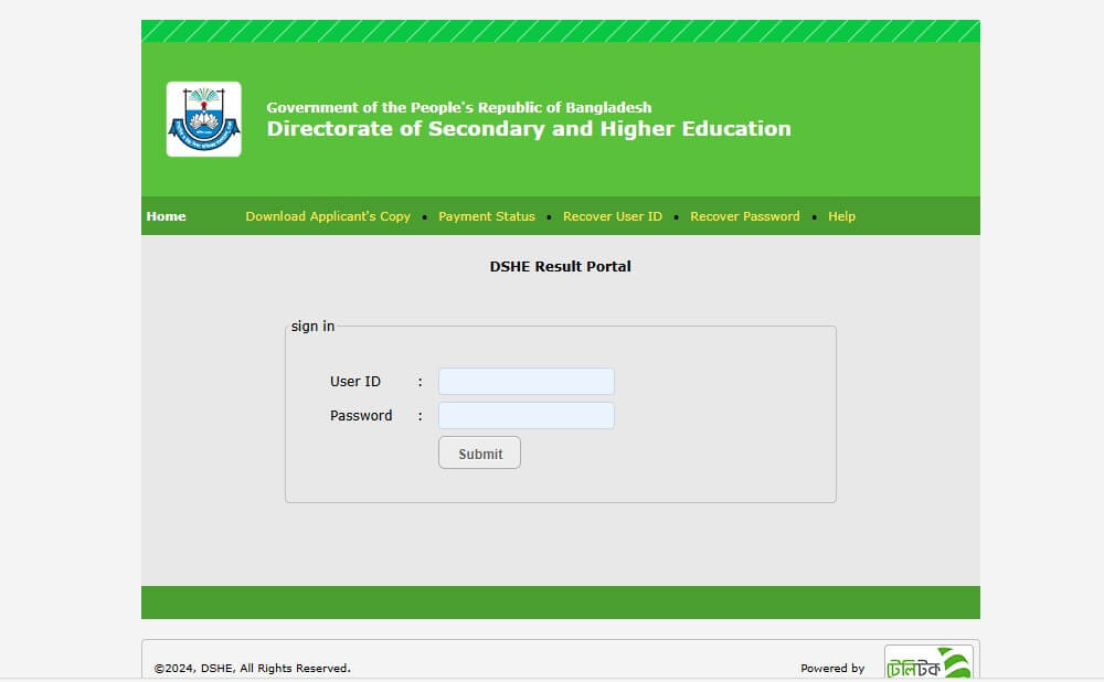 DSHE Office Assistant Exam Result 2024