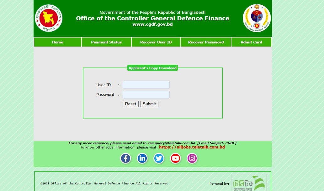 CGDF Result 2024