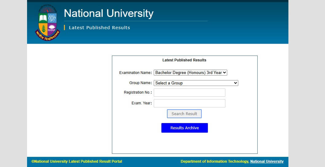 Honours 3rd Year Result 2024 Published today